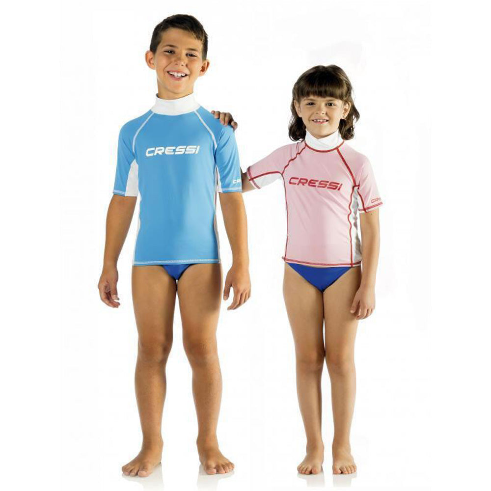 Rash guard junior blue and pink