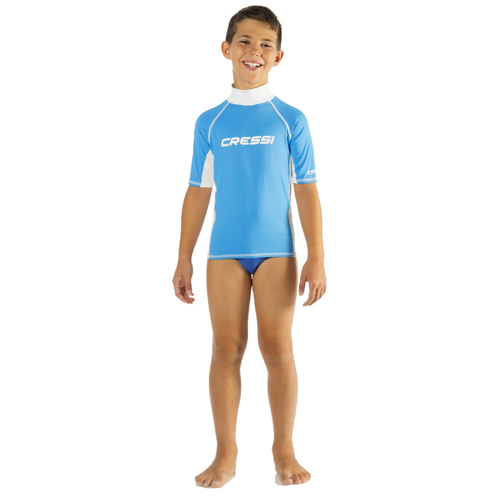 Rash guard junior blue and pink